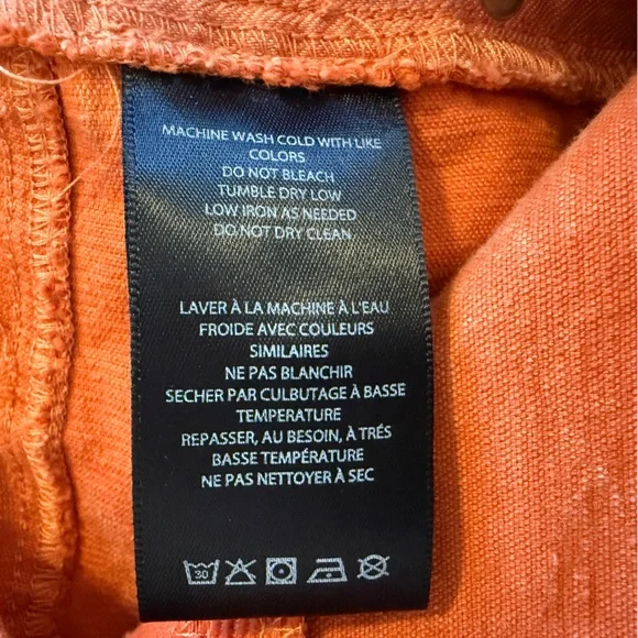 Urban Outfitters BDG Extreme Flare Corduroy Pants Women’s Sz 32 Tangerine Orange - Picture 11 of 16